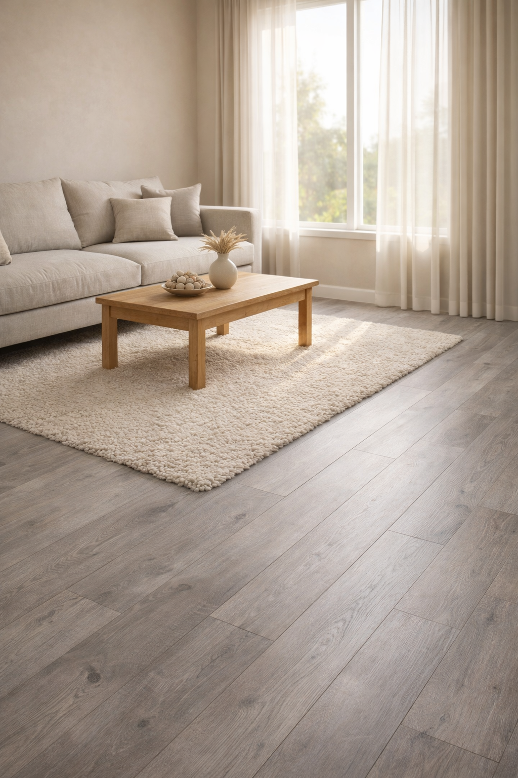 Berry Alloc laminate in a living room