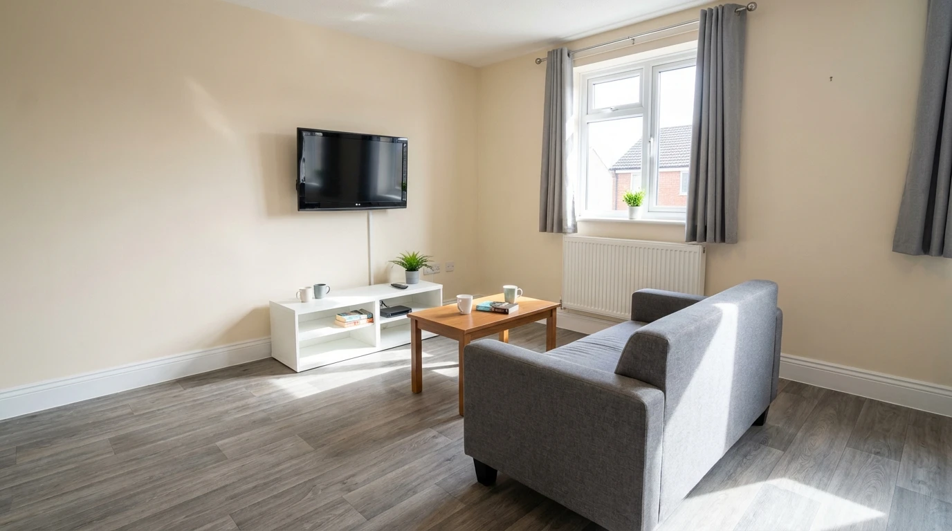 LVT flooring in rental property