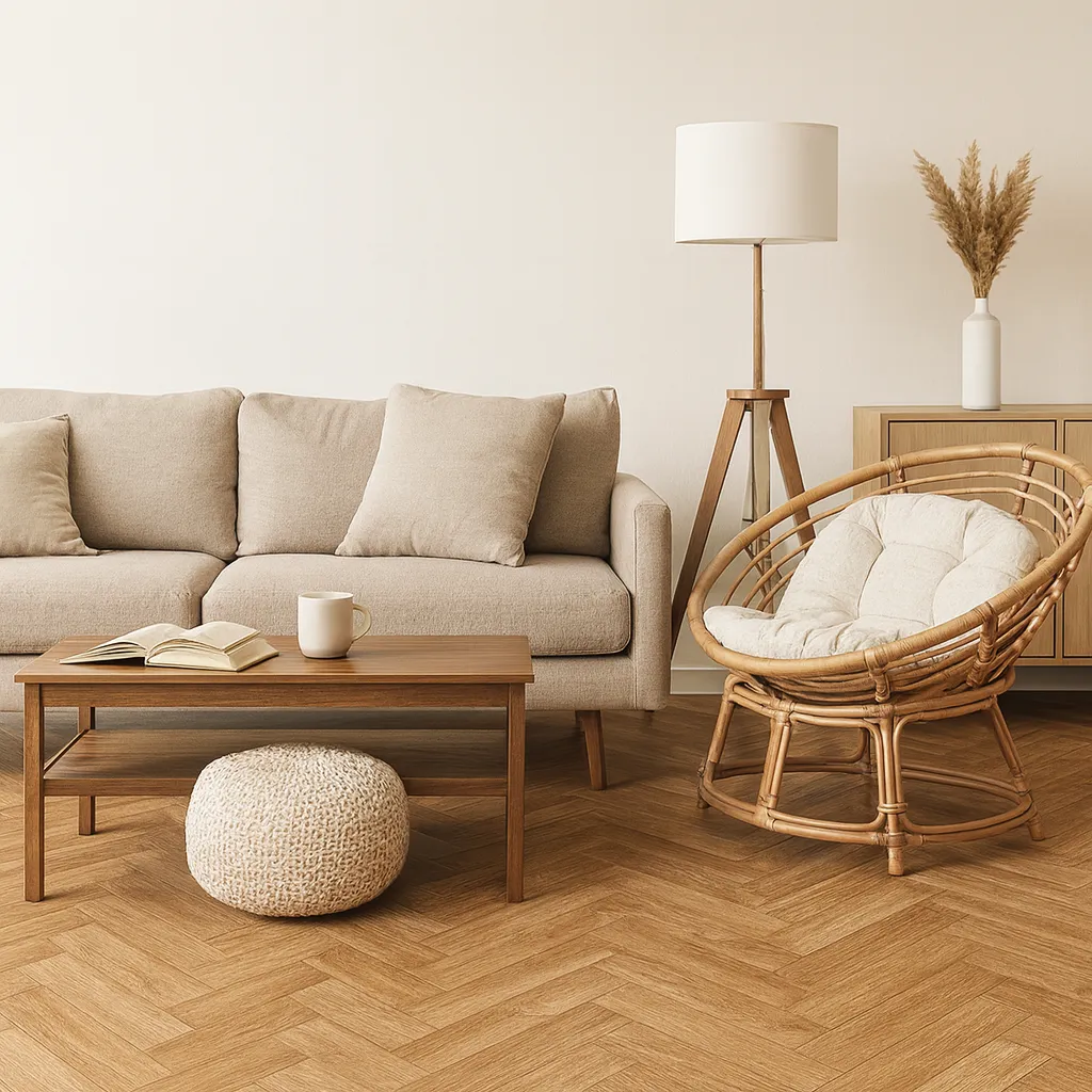 Berry Alloc laminate in a living room