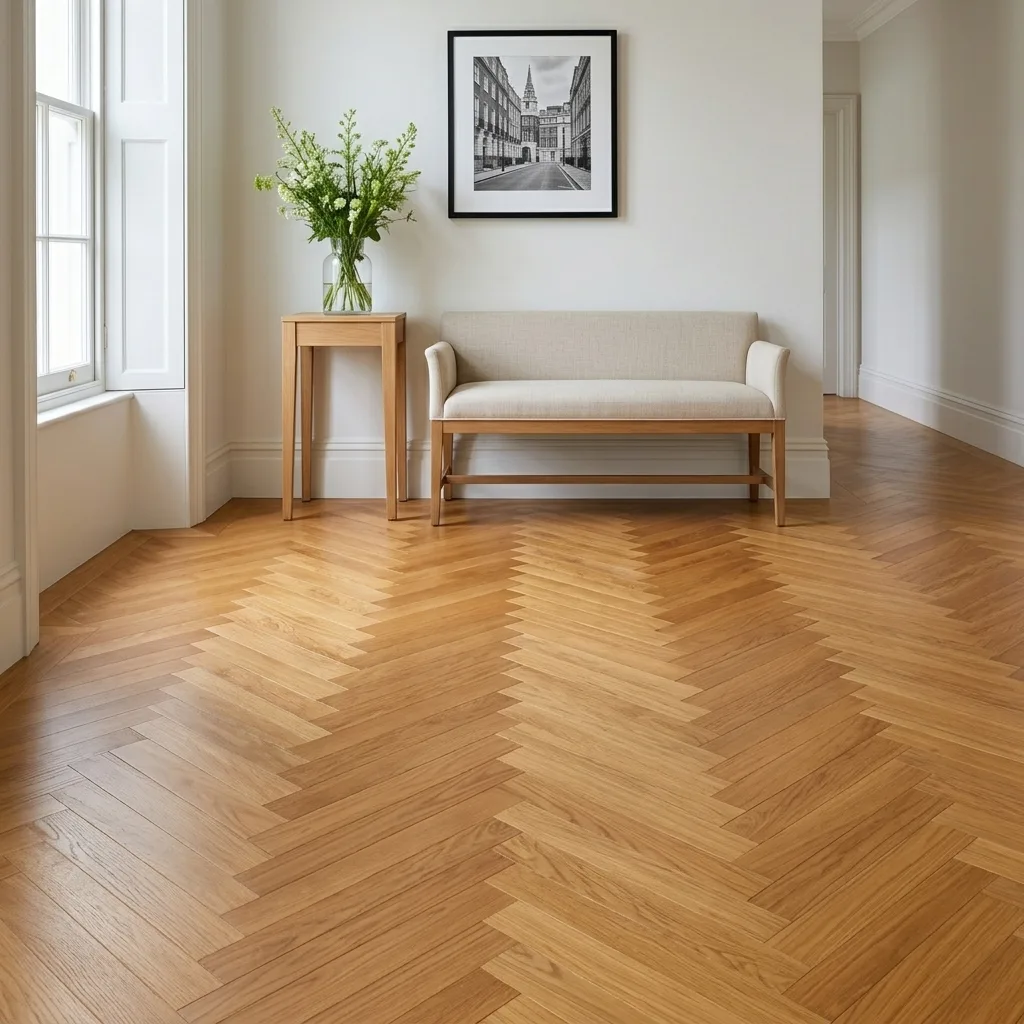 Chene 14mm Herringbone Lacquered