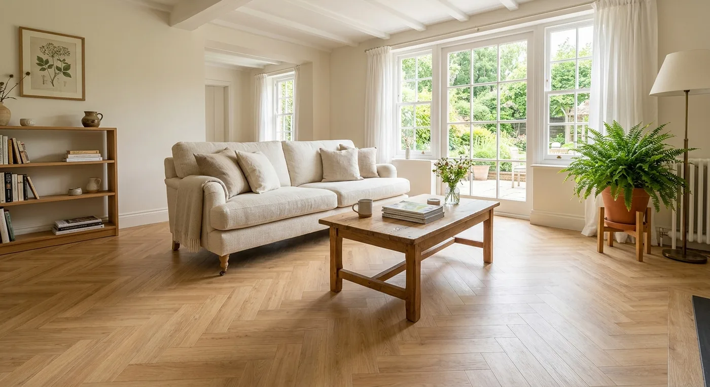 BerryAlloc Zenn Orlando Glue Down Herringbone flooring