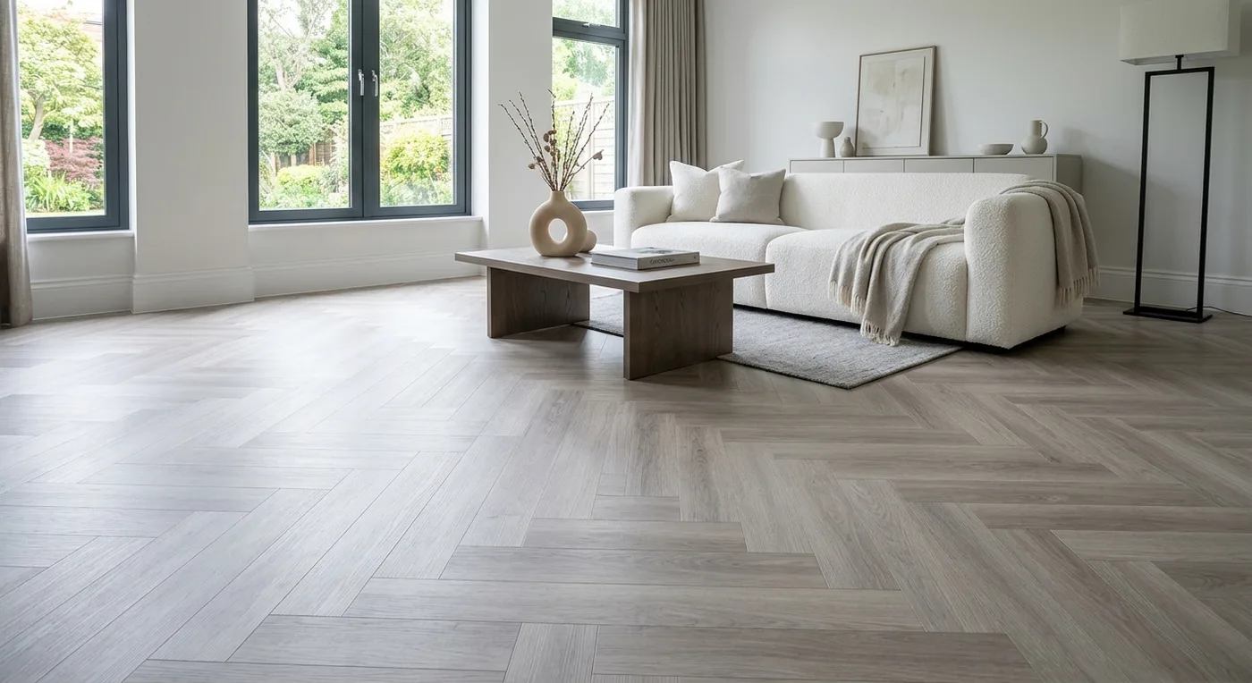 BerryAlloc Zenn Oslo Glue Down Herringbone flooring
