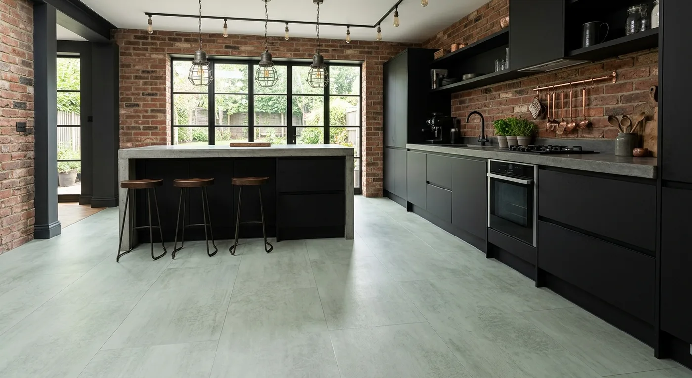 Polyflor Camaro Burnished Concrete LVT flooring