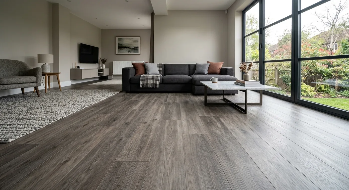 Polyflor Camaro Smoked Brushed Elm LVT flooring