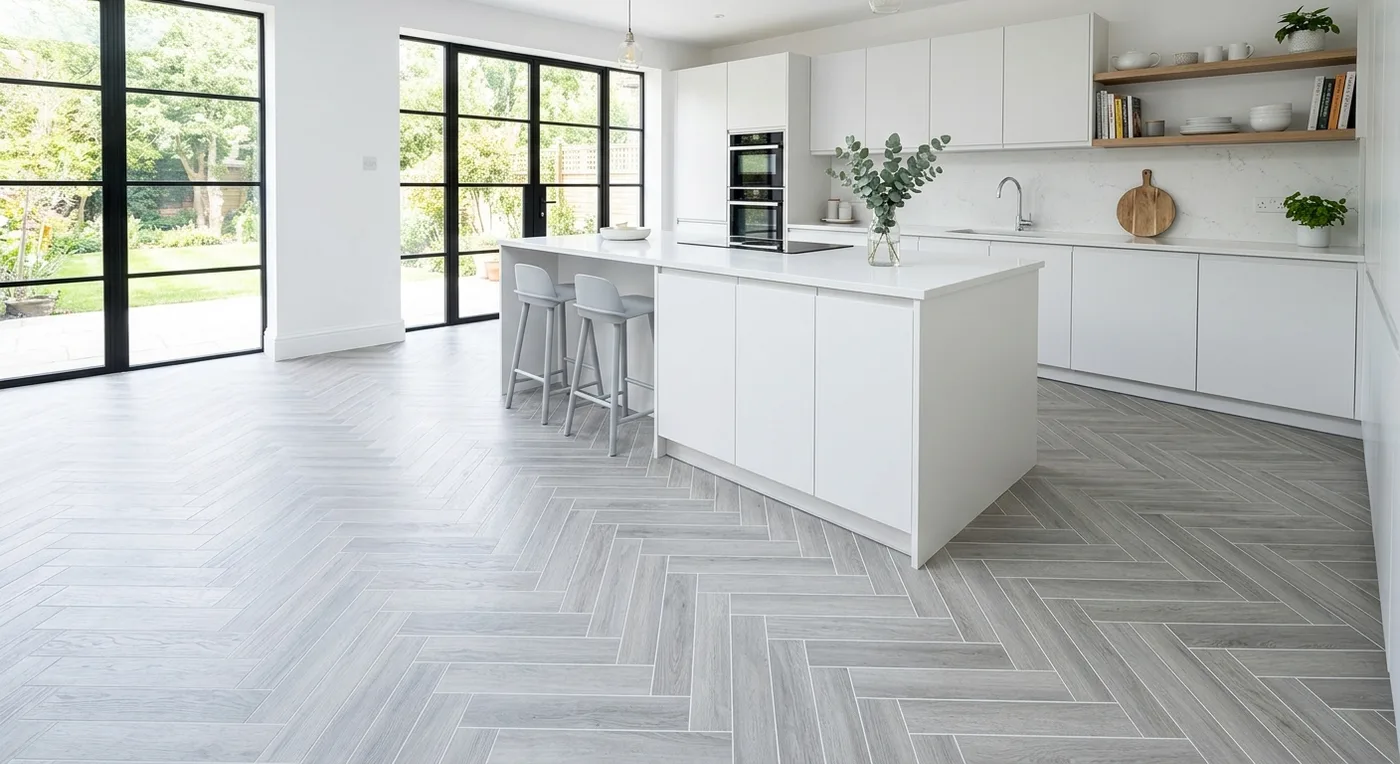 Estilo Hardcore Arctic Grey Herringbone