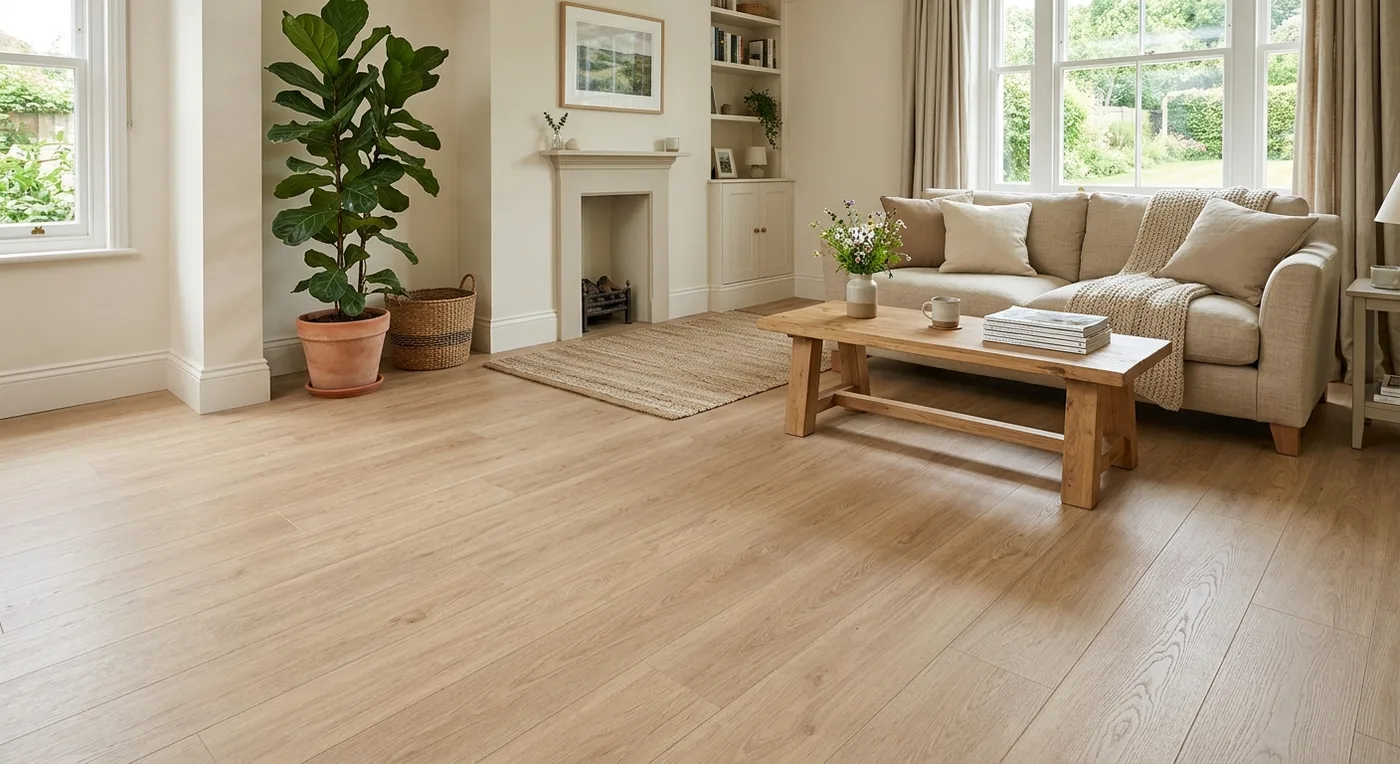 Quick-Step Bloom Brushed Oak Beige flooring