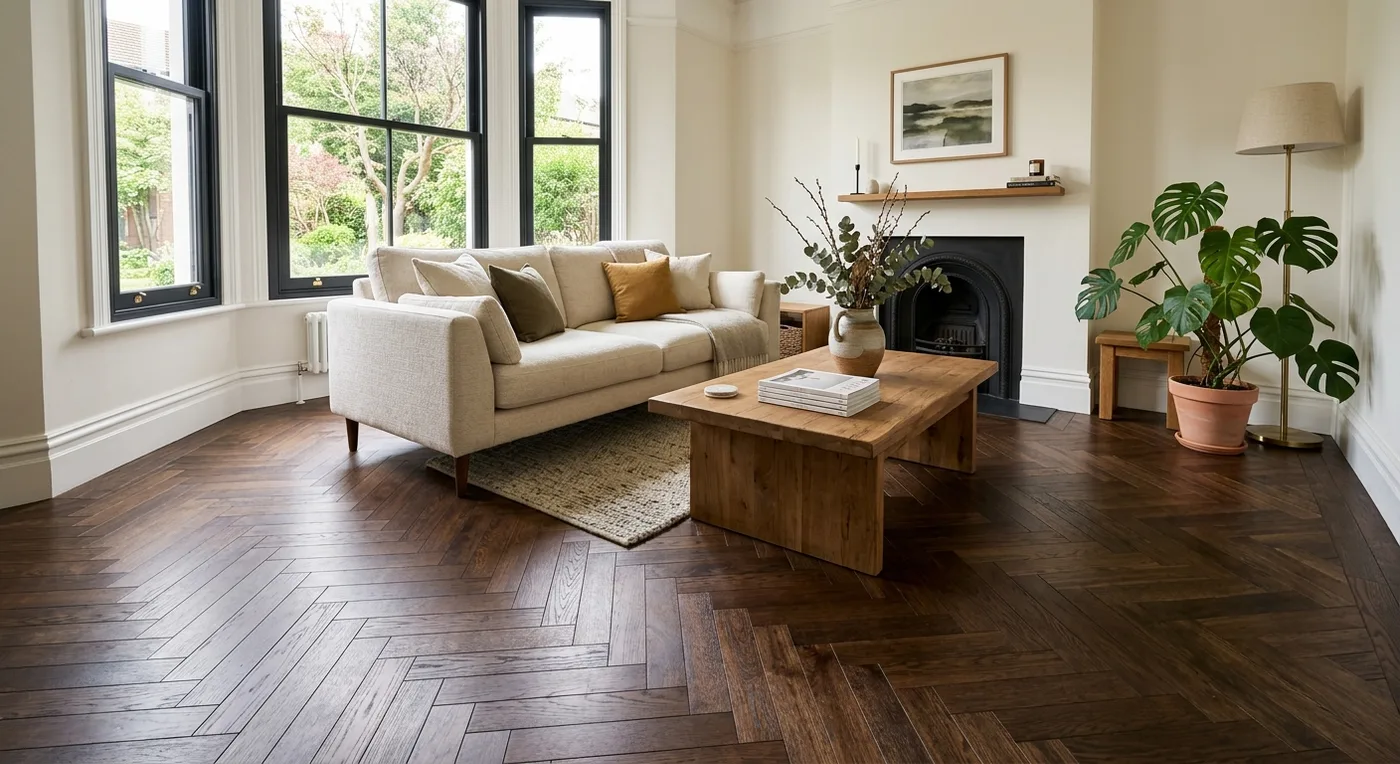 Double Smoked Oak Herringbone