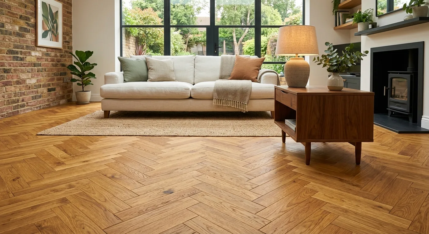 Harvest Oak Herringbone