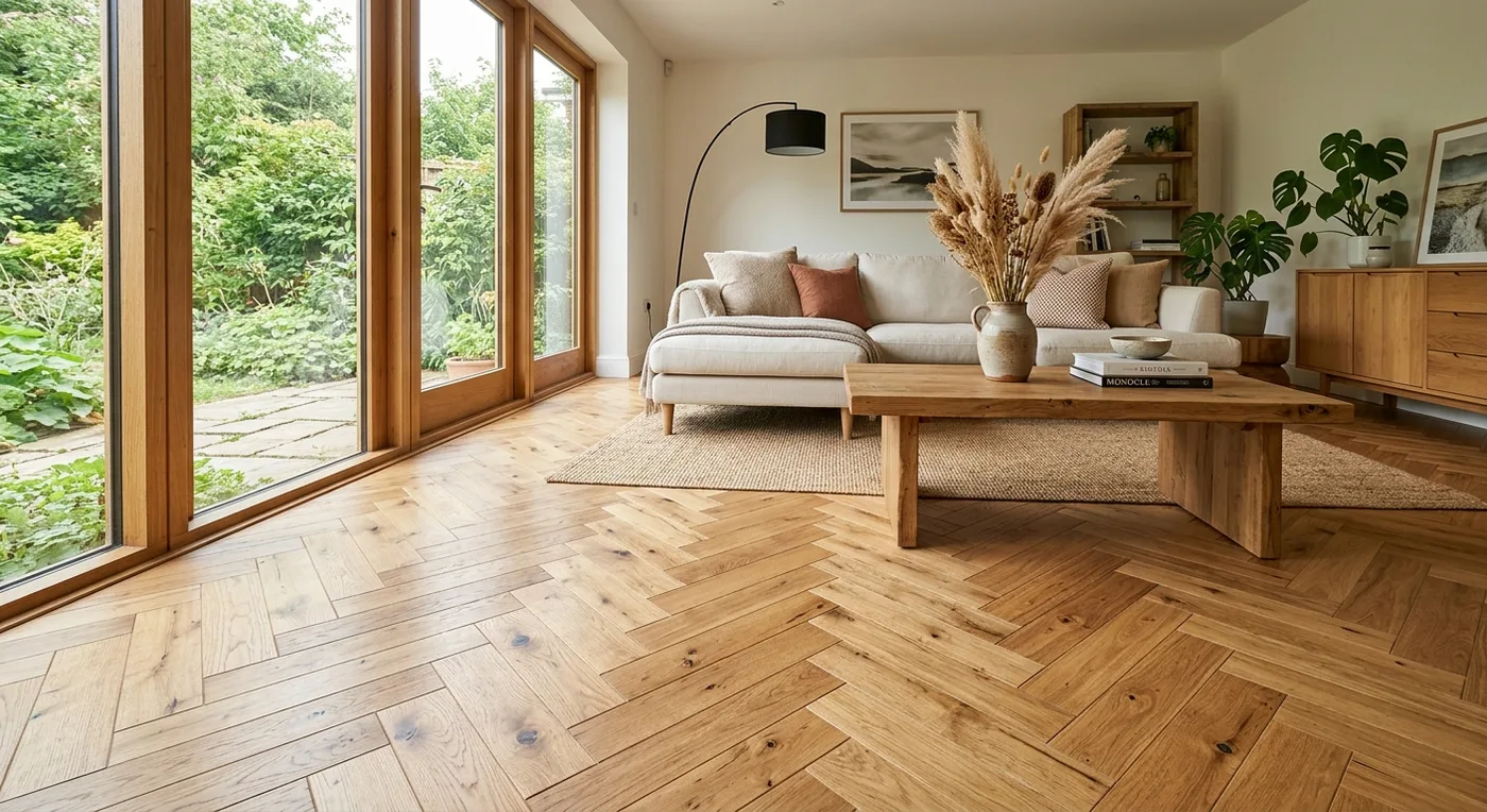 Romantic Oak Herringbone