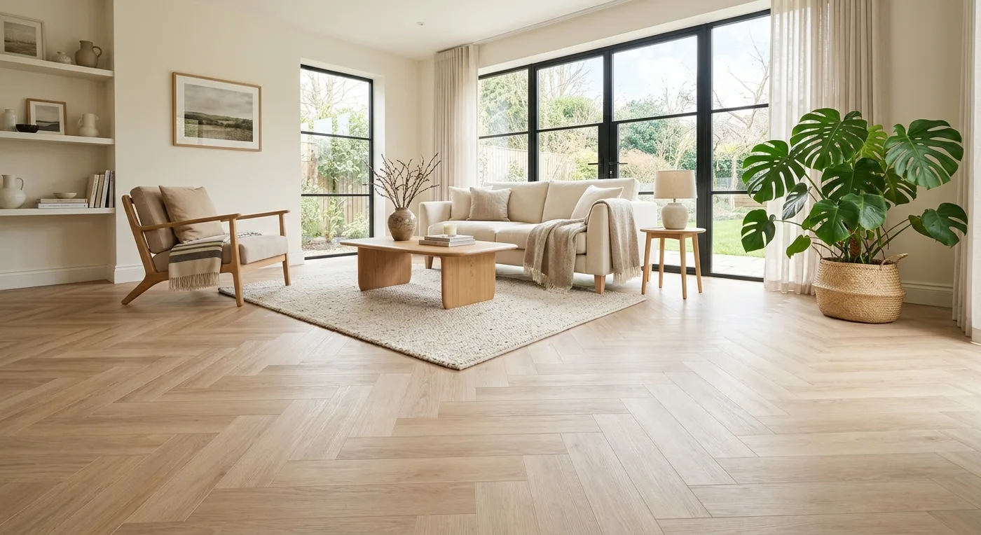 Textures Sycamore Herringbone flooring