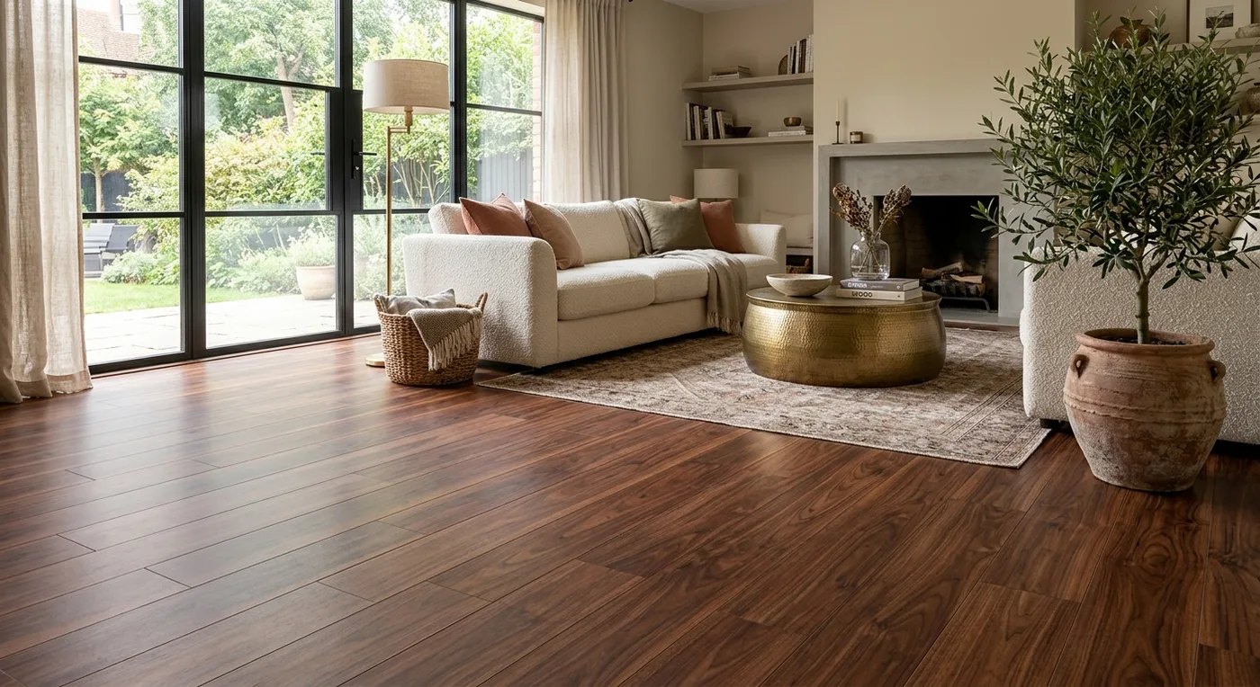 Textures Warm Walnut Plank flooring
