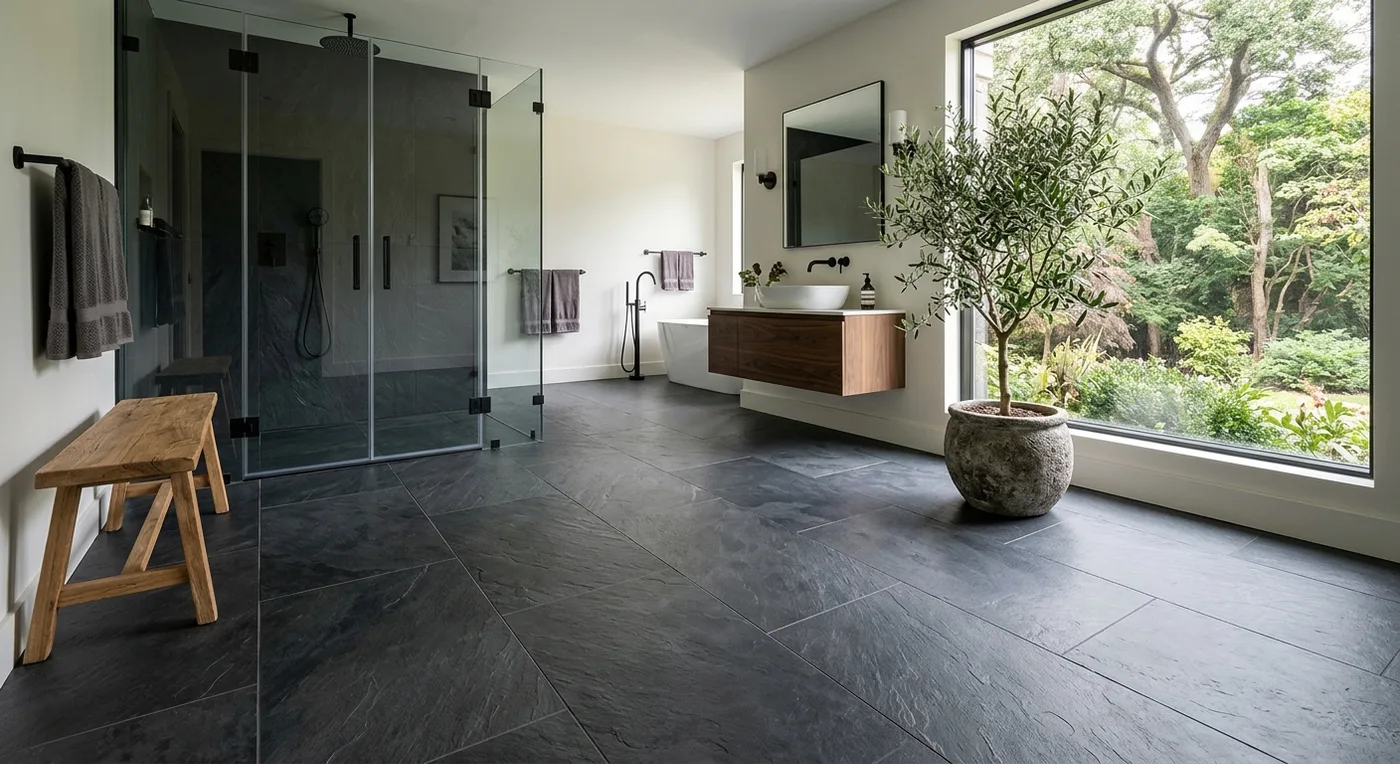 Textures Dark Slate Stone flooring