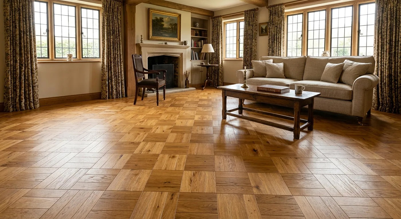 Textures TH02 Old English Oak Basketweave flooring