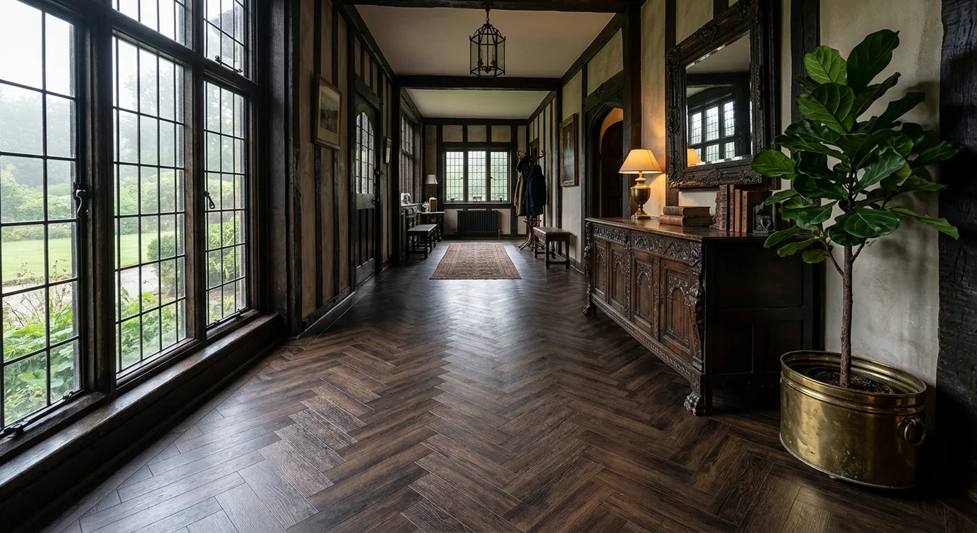 Textures TH03 Tudor Oak Herringbone flooring