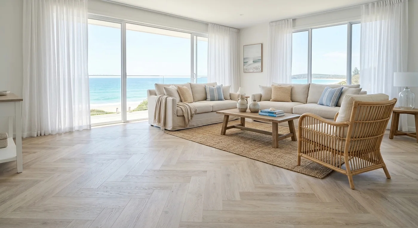 Textures TH04 Washed Oak Herringbone flooring