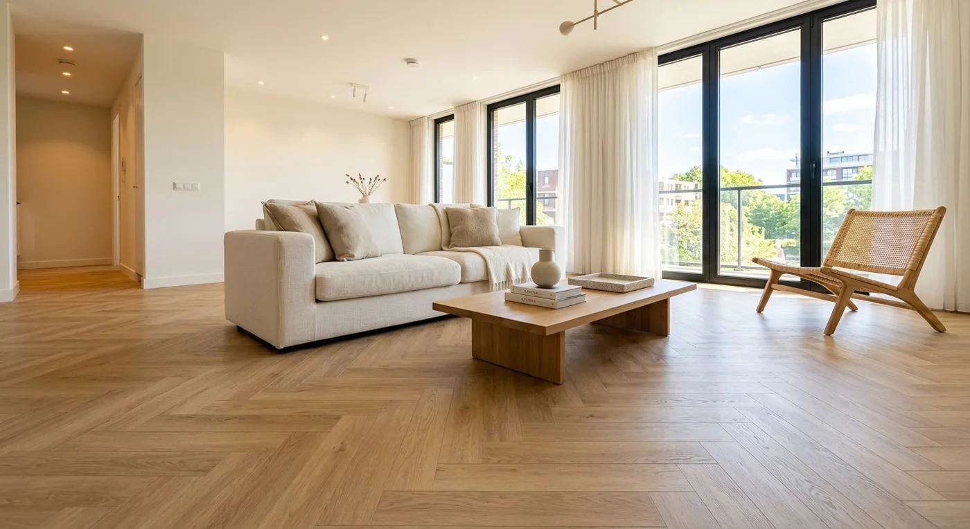 Textures TH10 Light Oak Herringbone flooring