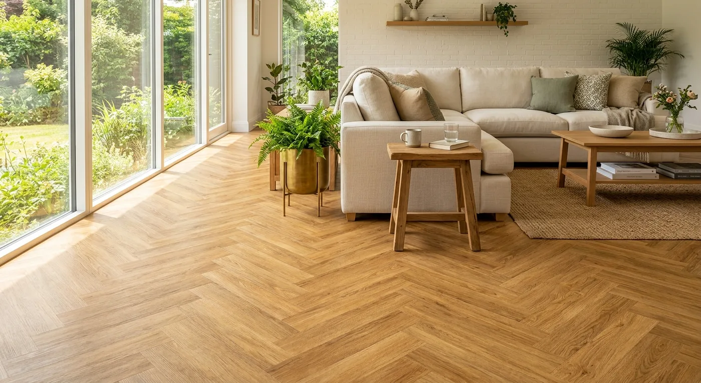 Textures TH11 Summer Oak Herringbone flooring