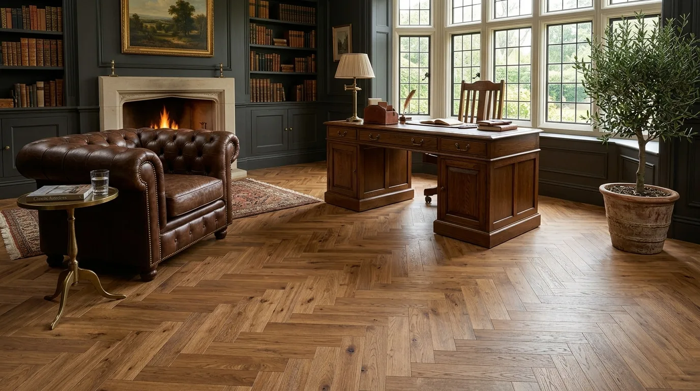 Textures TH13 Traditional Oak Herringbone flooring