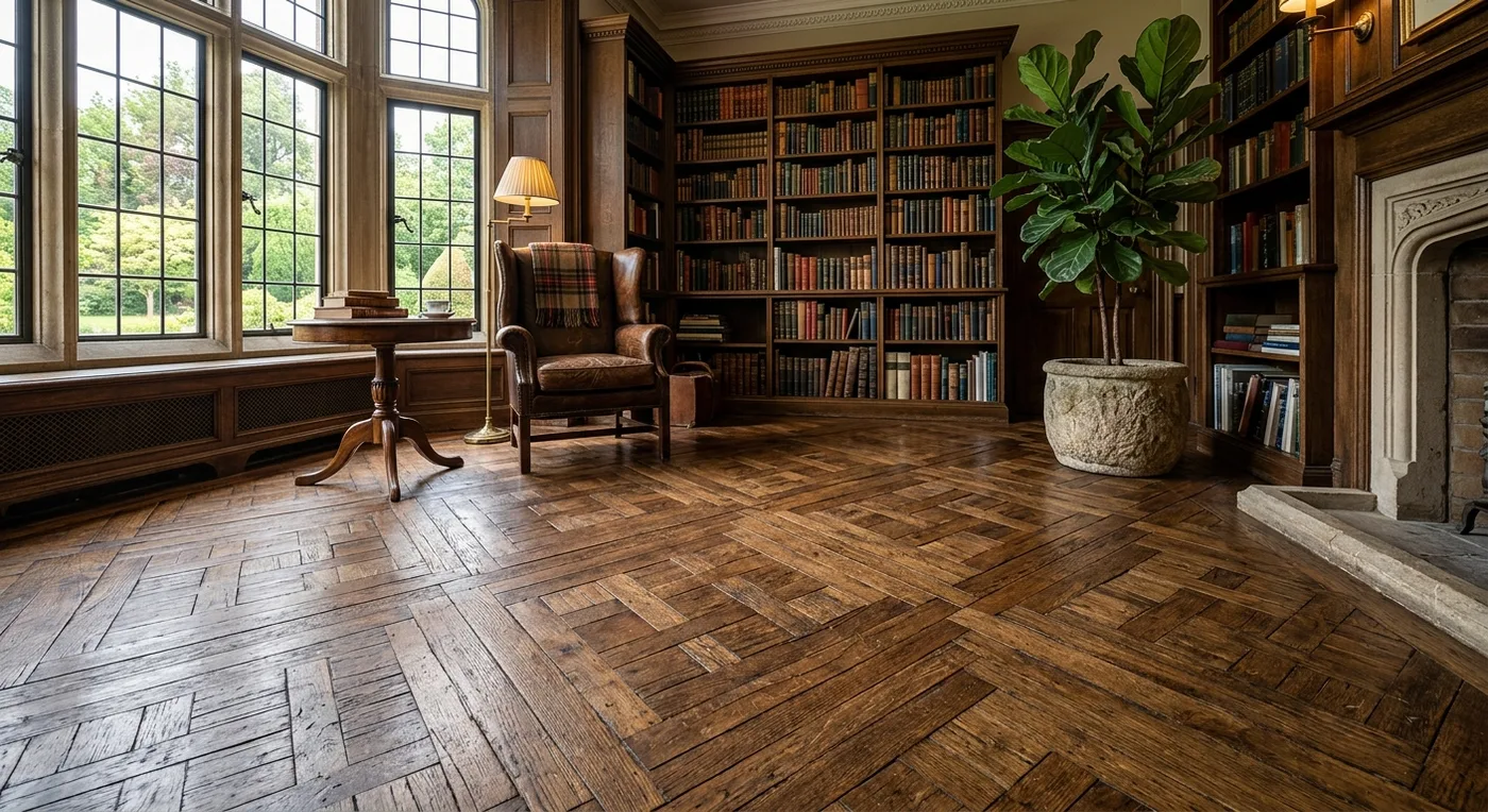 Textures TH15 Aged Oak Basketweave flooring