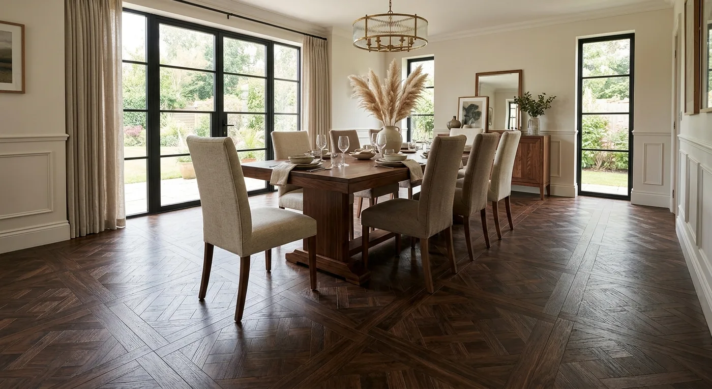 Textures TH16 Warm Walnut Basketweave flooring