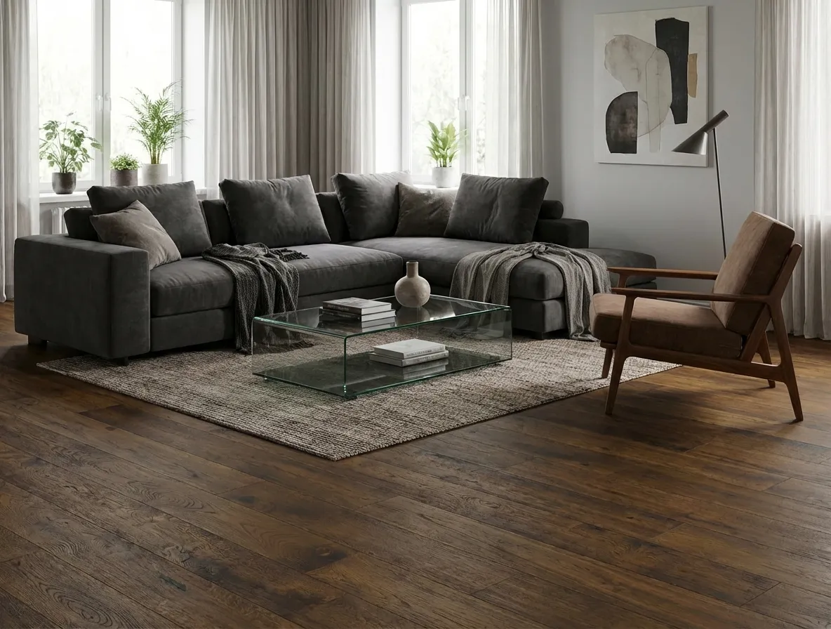 Oak Double Smoked Oak Herringbone